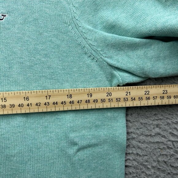 Vineyard Vines Cashmere Pullover Mens Sweater Green Teal V Neck Size Medium - Picture 5 of 6